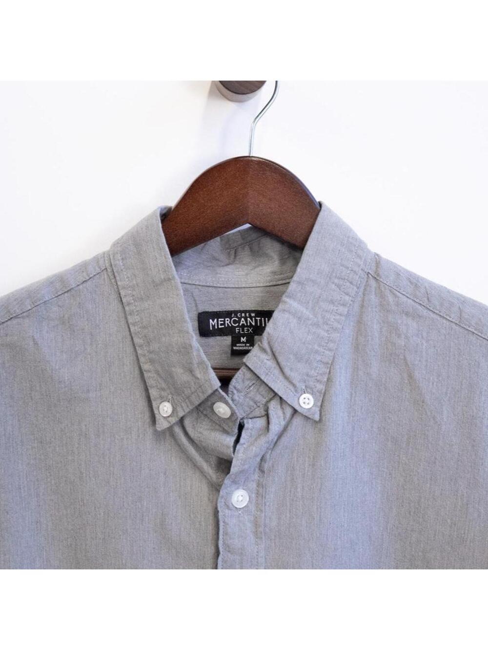 J.Crew Mercantile Flex Gray Button Down Shirt Men’s Medium